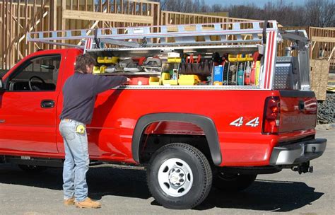 tall toolbox with ladder rack